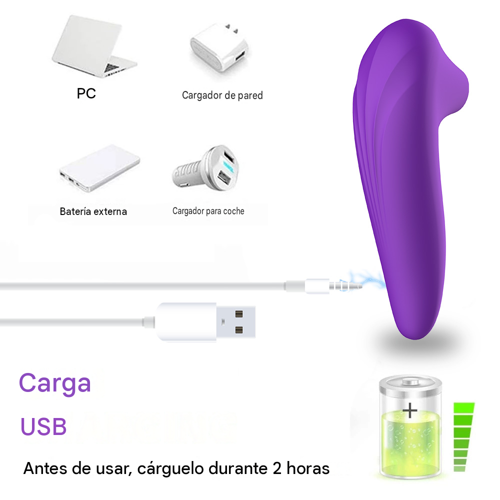 Concha Succionadora 5 frecuencias, Recargable. - Imagen 4