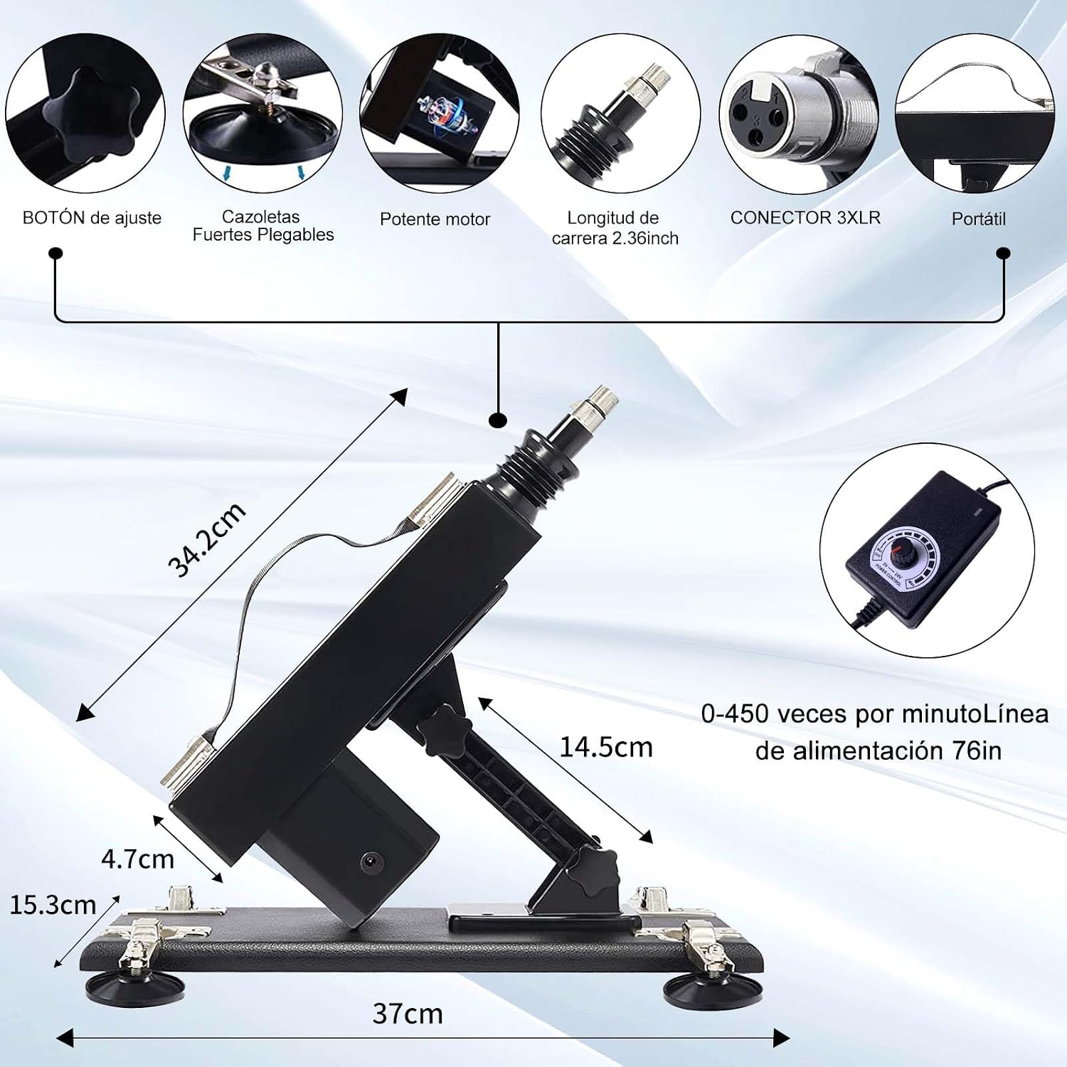 SexMachine - Maquina de sexo con dildo vibrador. - Imagen 4