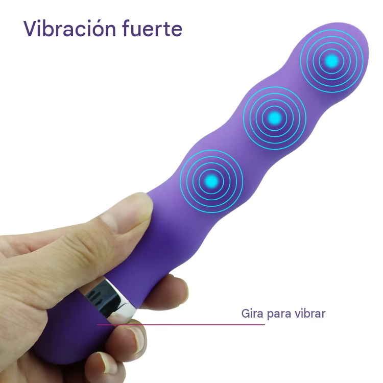 Vibrador Tipo Varita Bolitas 18Cm - Imagen 4