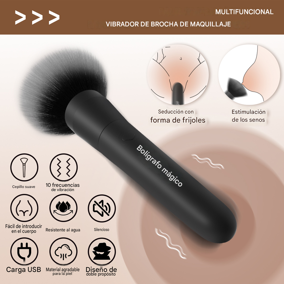 Vibrador Tipo Brocha. Discreto. - Imagen 2