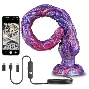 Dildo Tentaculo Con VideoCamara HD Endoscópica