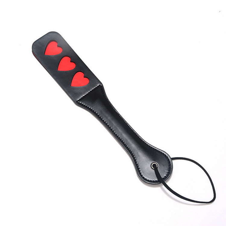 Paleta de azotes corazones cuero, Sado, BDSM, - Imagen 3