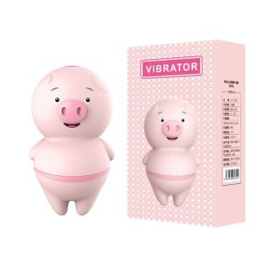 Vibrador Discreto Cochinito Con Lengua Vibradora.