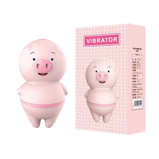 Vibrador Discreto Cochinito Con Lengua Vibradora.