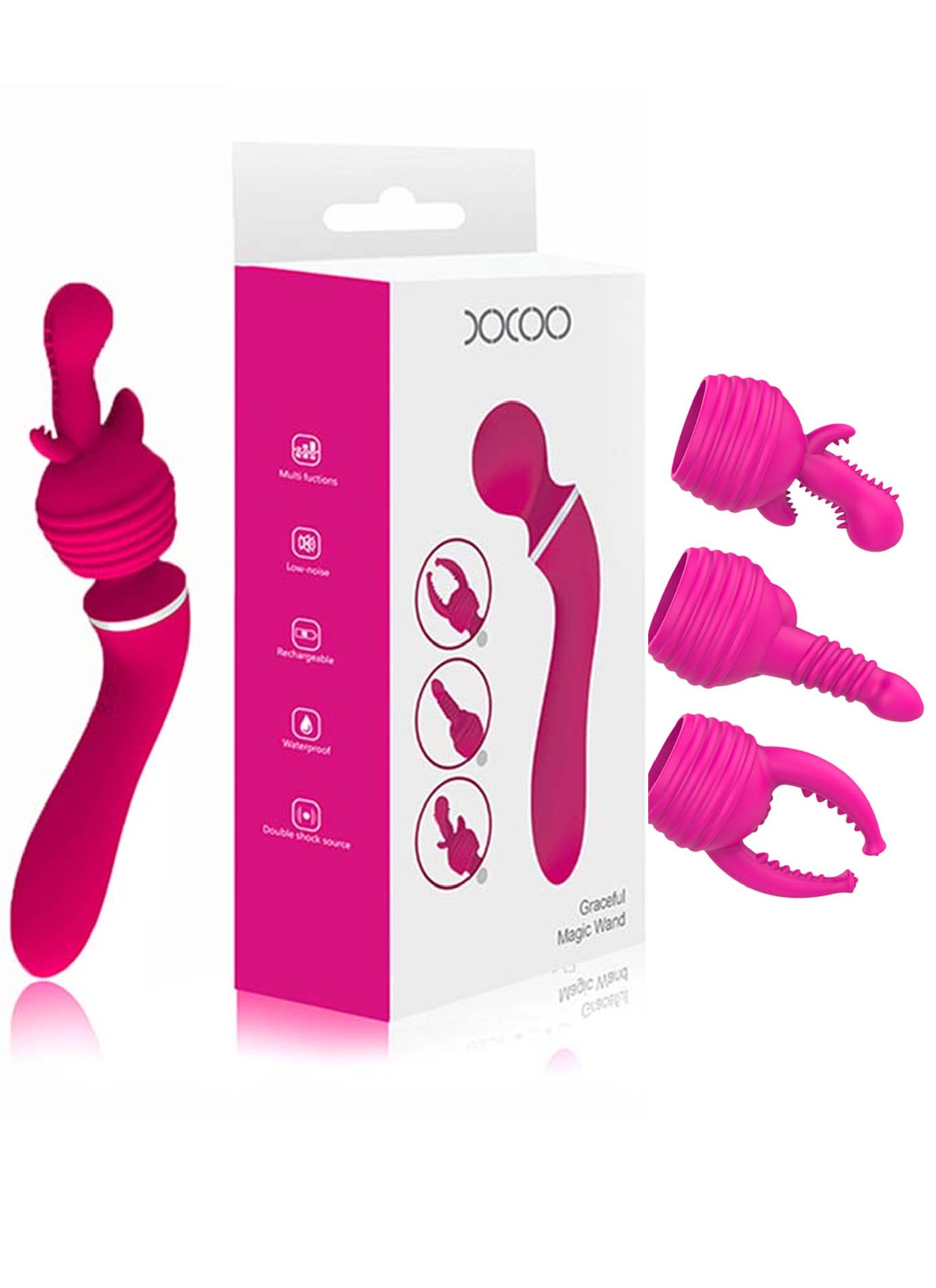Vibrador Punta Intercambiable 19Cm
