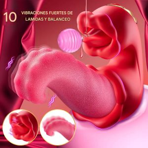 Vibrador Doble Punto Lengua Tentaculo.