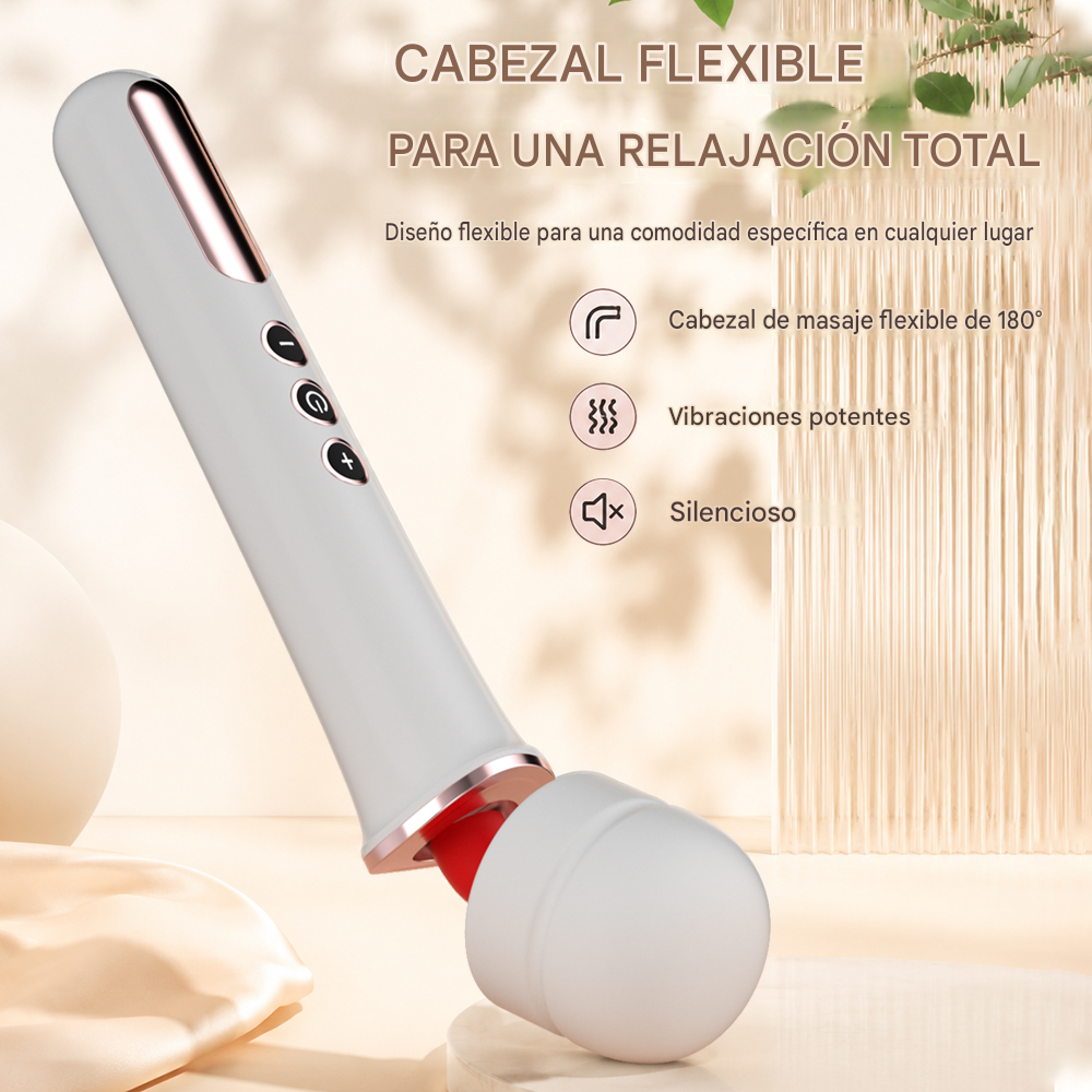 Vibrador Jumbo Blanco Recargable 32Cm - Imagen 2