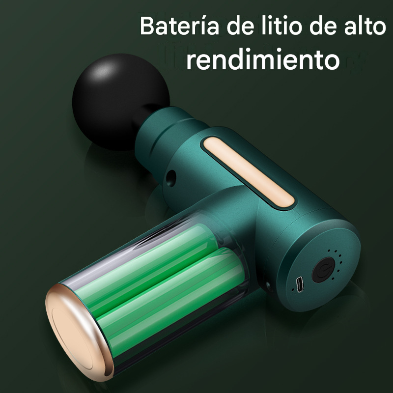Pistola Masajeadora, Punta Intercambiables, Recargable. - Imagen 2
