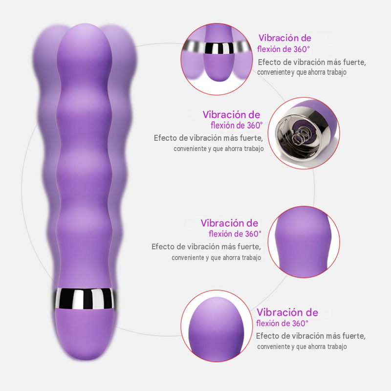 Vibrador Tipo Varita Bolitas 18Cm - Imagen 5