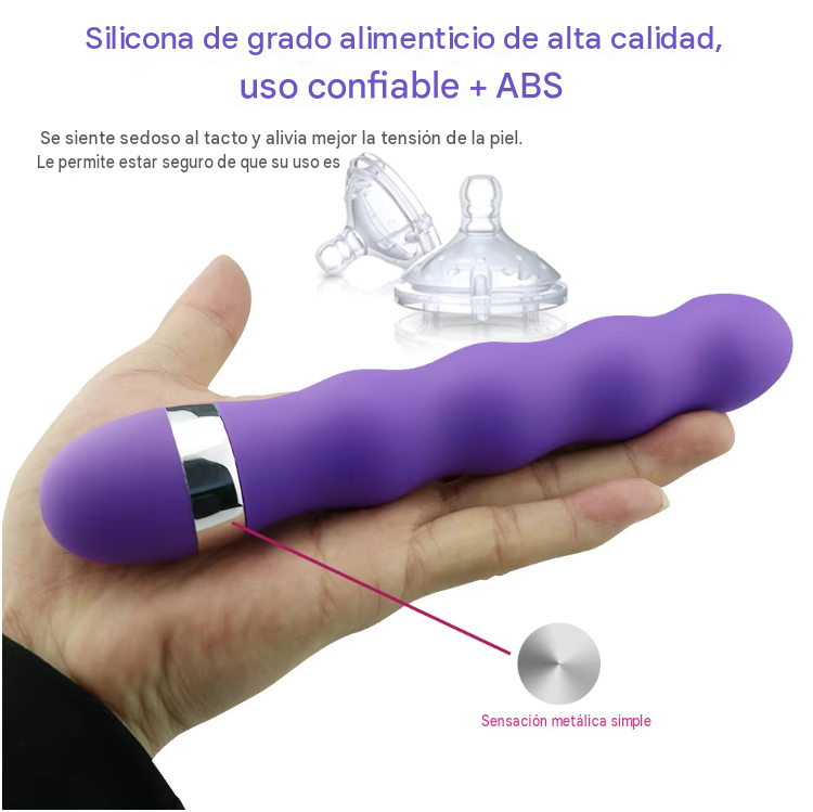 Vibrador Tipo Varita Bolitas 18Cm - Imagen 2