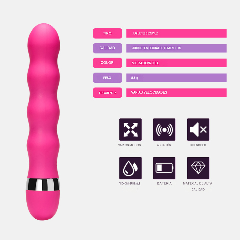 Vibrador Tipo Varita Bolitas 18Cm - Imagen 6
