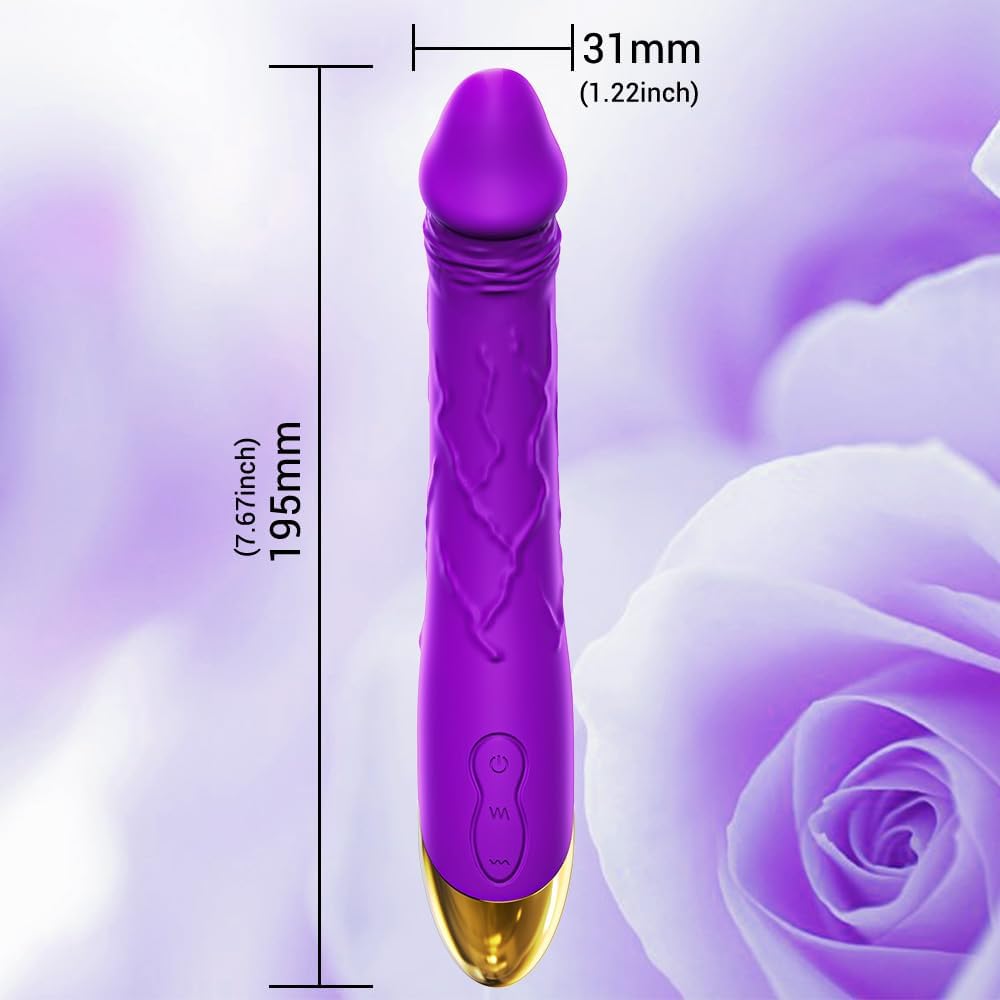 Vibrador Tipo Dildo 19.5Cm Recargable 10 Modos - Imagen 7