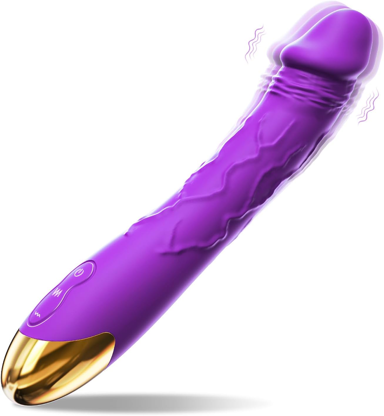 Vibrador Tipo Dildo 19.5Cm Recargable 10 Modos