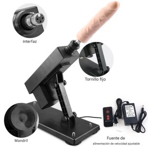 SexMachine Con Dildo, Control Remoto y Base Intercambiable.